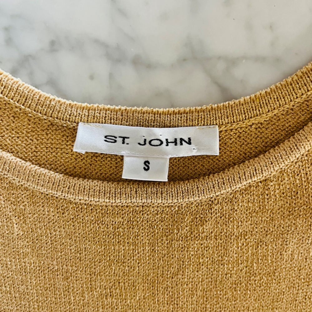 St. John Neutral Knit Basic Tank - image 2